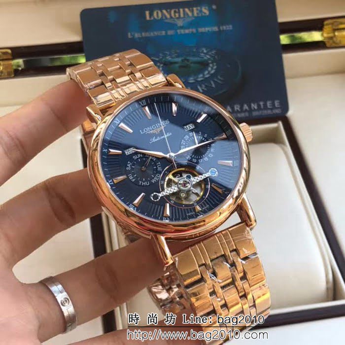 LONGINES浪琴 獨家首發多功能新款 精品男士腕表 WSS1685